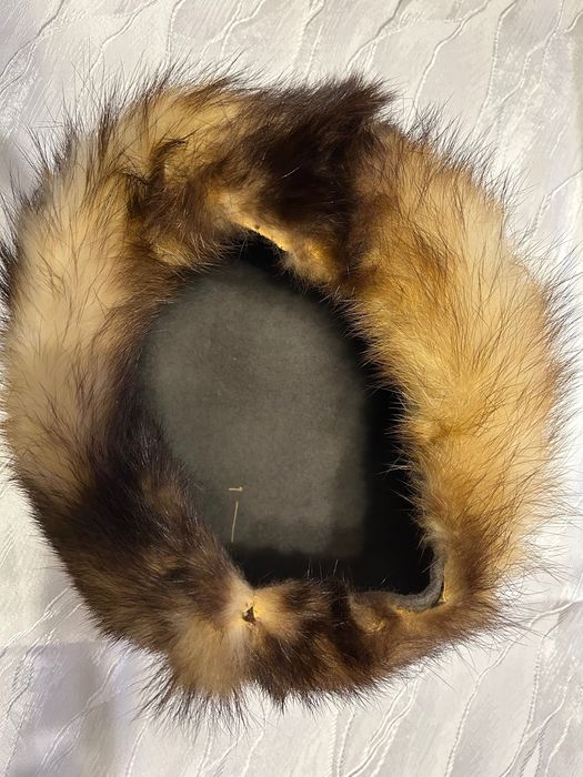 Czapka/toczek futrzana 52 cm w obwodzie