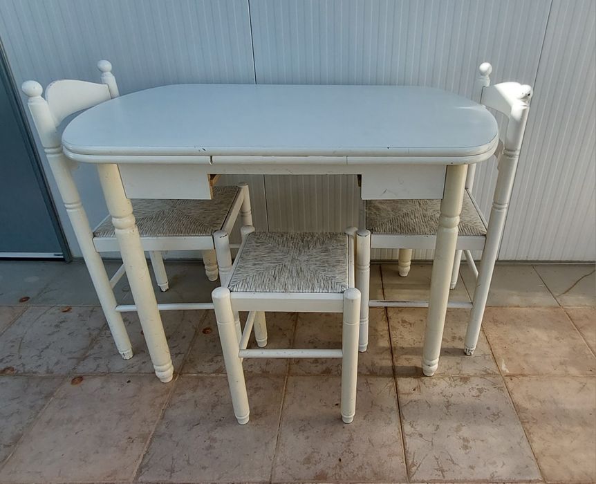 Mesa extensivel  branca