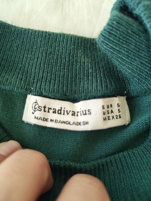 Camisola verde de malha Stradivarius