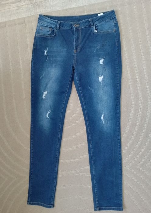 Jeansy rurki damskie 48/50