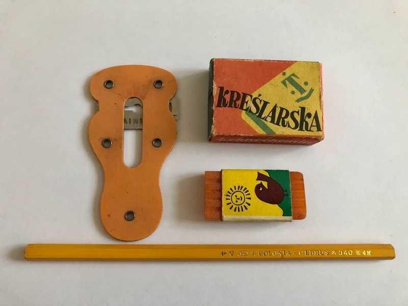 Zestaw biurowy/szkolny PRL