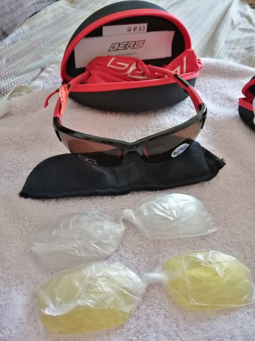 Óculos de sol Berg de 3 lentes novos