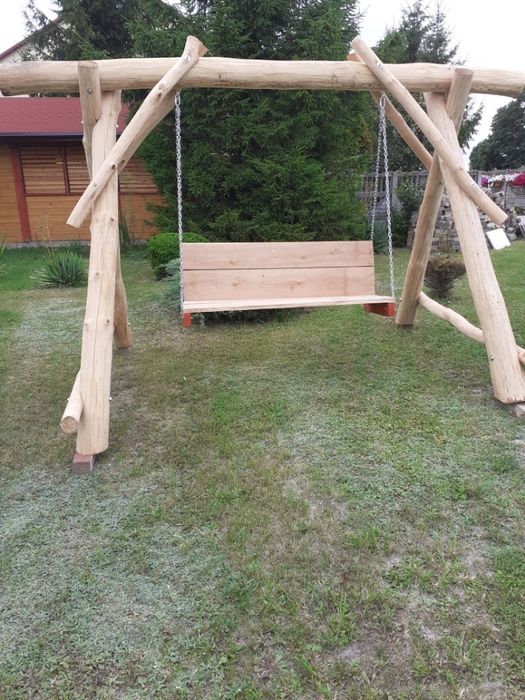 Huśtawka dębowa solidna