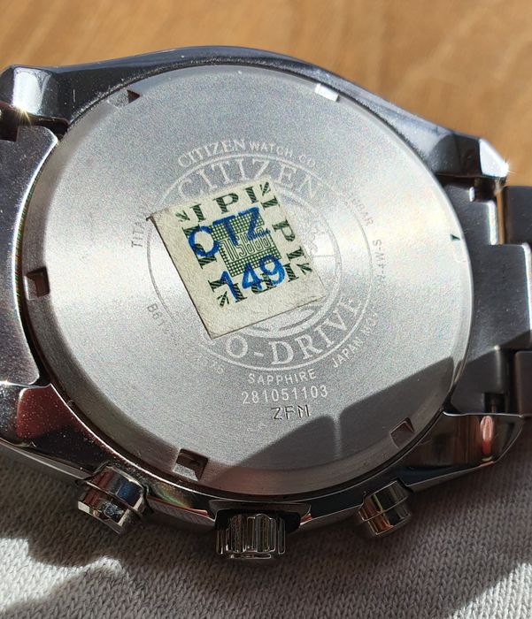 Citizen Eco-Drive Super Titanium Chronograph Mostrador Branco (CA0021-53A)