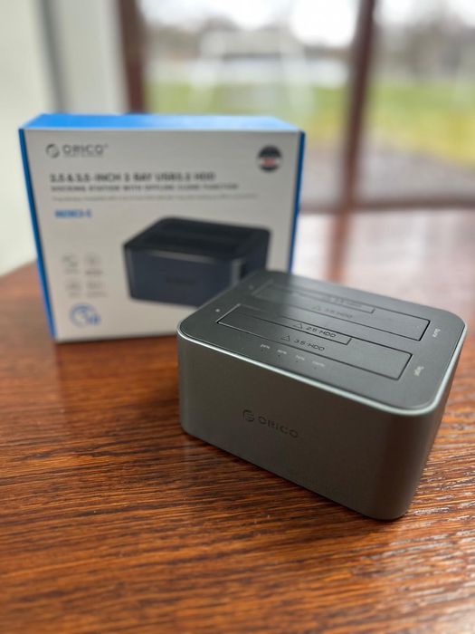 Nowa stacja dokująca ORICO 2x HDD/SSD 2.5” / 3.5” USB 3.2 – klonowanie