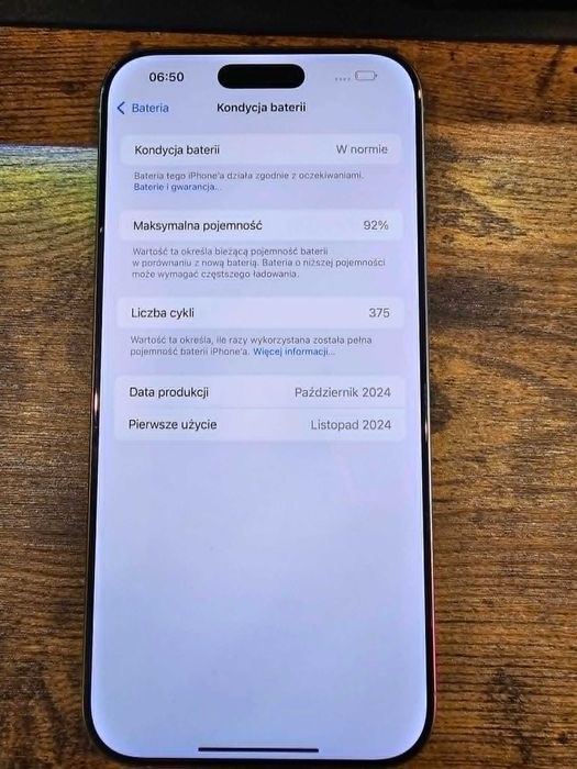 Iphone 16 Pro Max 256Gb Black Bat:92% Gwarancja/SklepGSM/Lwsk