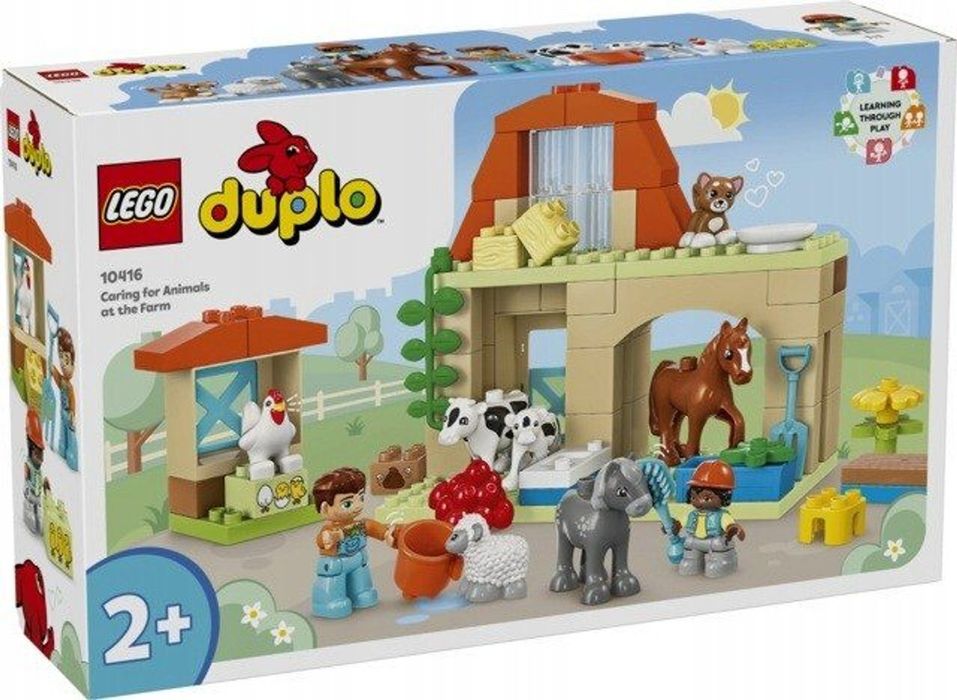 ZABAWKA dla dzieci DUPLO farma zwierzęta 74 elementy