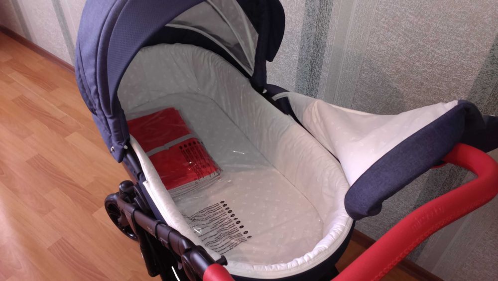 Коляска 2 в 1 Mioobaby Zoom Urban Navy/Red (Міобебі Зум)