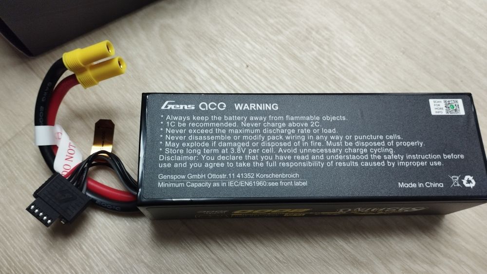 Акумулятор Gens Ace G-Tech LiPO 14,8В 8000мАг 4S 100C