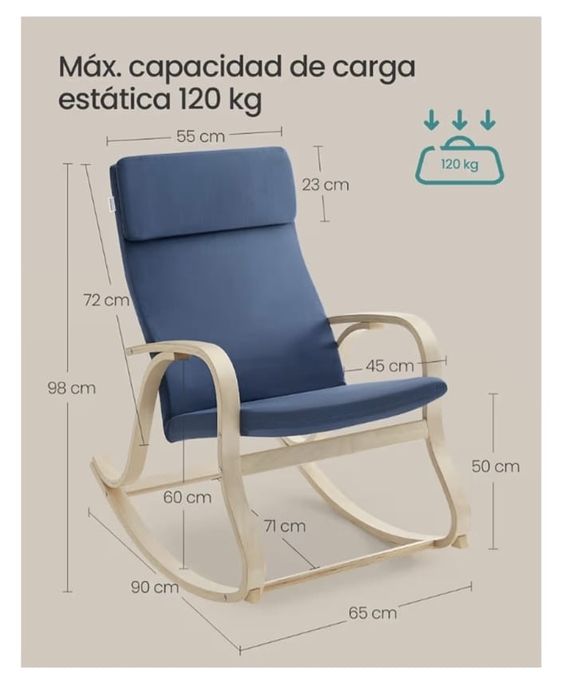 Cadeira baloiço Bege.