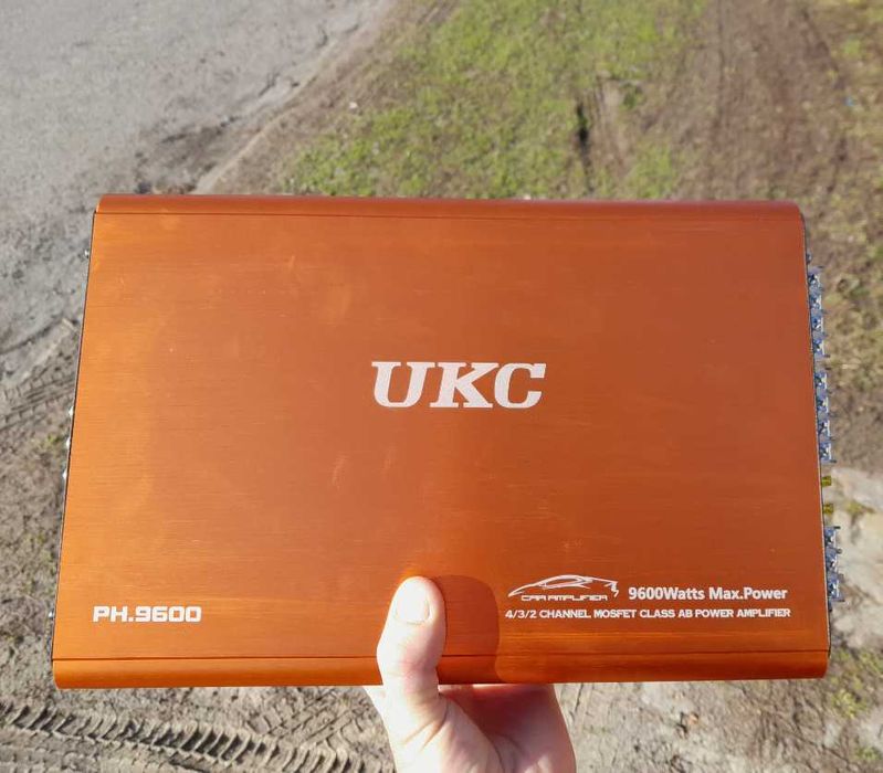 авто усилитель звука 4х канальный ukc ph960 усилок для саба колонок
