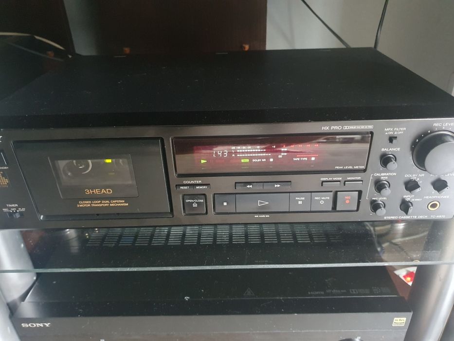 Magnetofon Sony TC K670 po rzetelnym serwisie