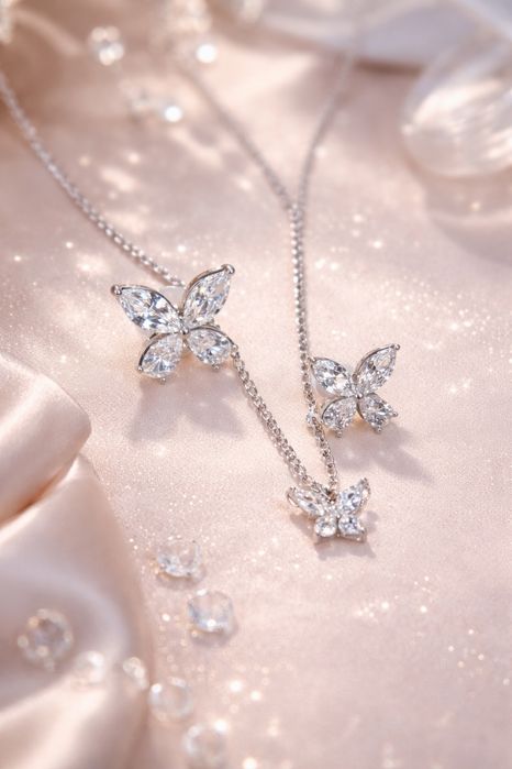 komplet motylki, mega piękny