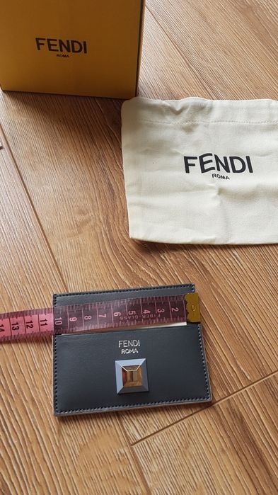 Fendi Roma Pekin Italy case card etui na karty kredytowe portfel skóra
