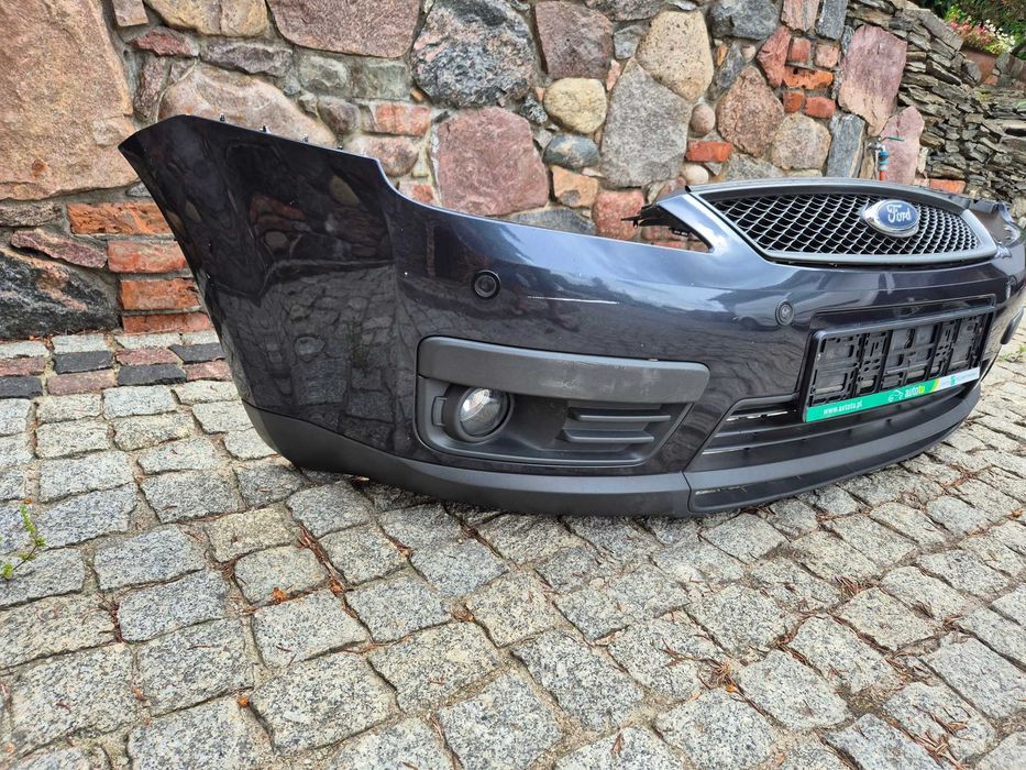 ford c-max mk1 focus mk2 zderzak przód przedni szary metalic halogeny pdc