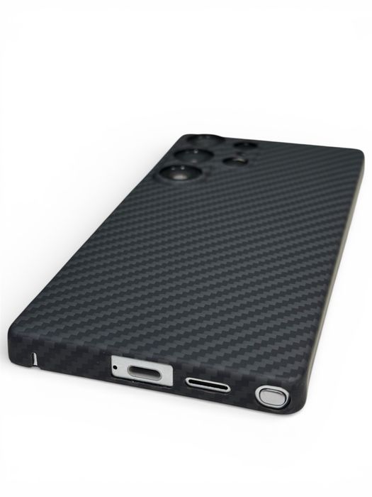 Карбоновый чехол для Samsung Galaxy S25 Ultra + MagSafe магнит