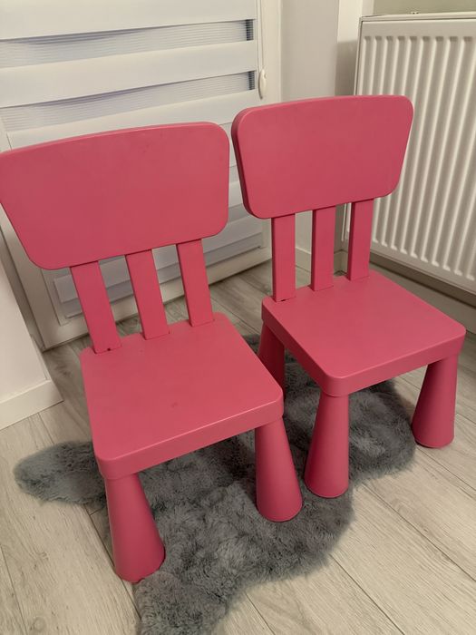 Krzesełka mammut różowe ikea