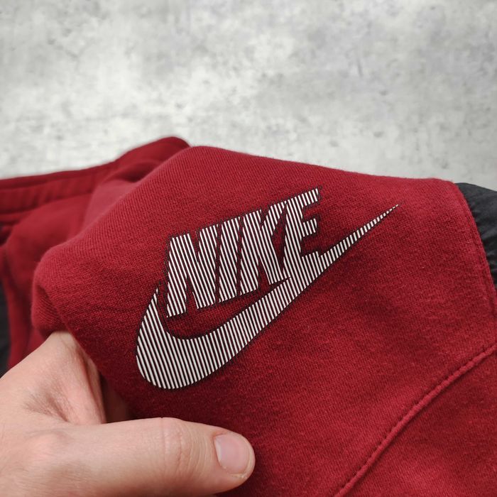 MĘSKIE Dresy Sportowe Bawełna Lampas Logo Suwak Nike Joggery Spodnie