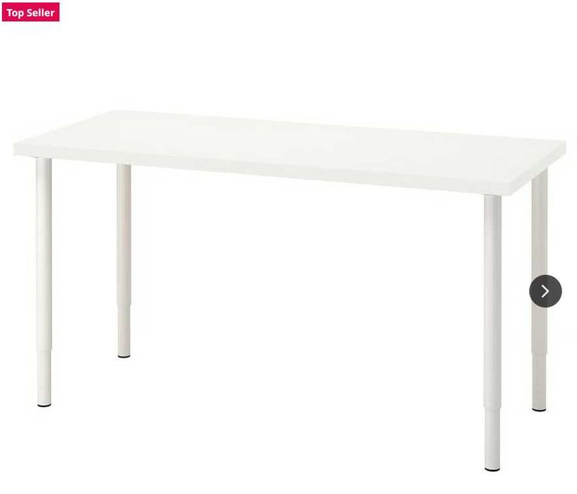 Biurko LAGKAPTEN / OLOV regulowane białe