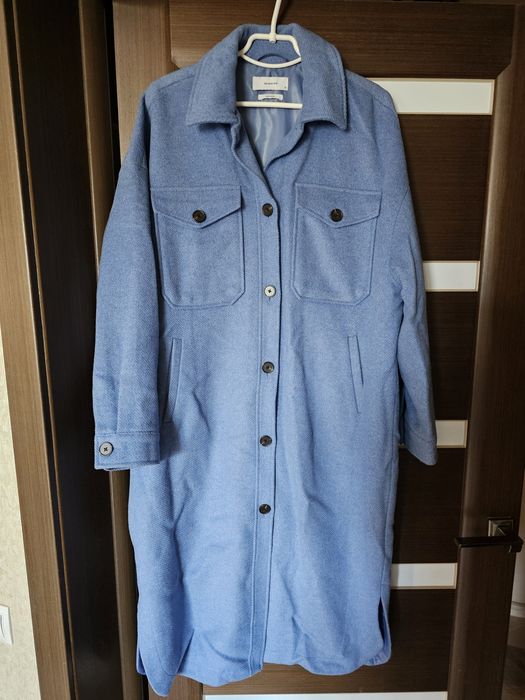 Пальто Reserved wool blend вовна довге зимове