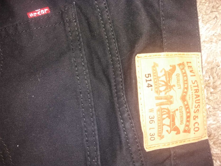 Dżinsy czarne marki Levi's 514