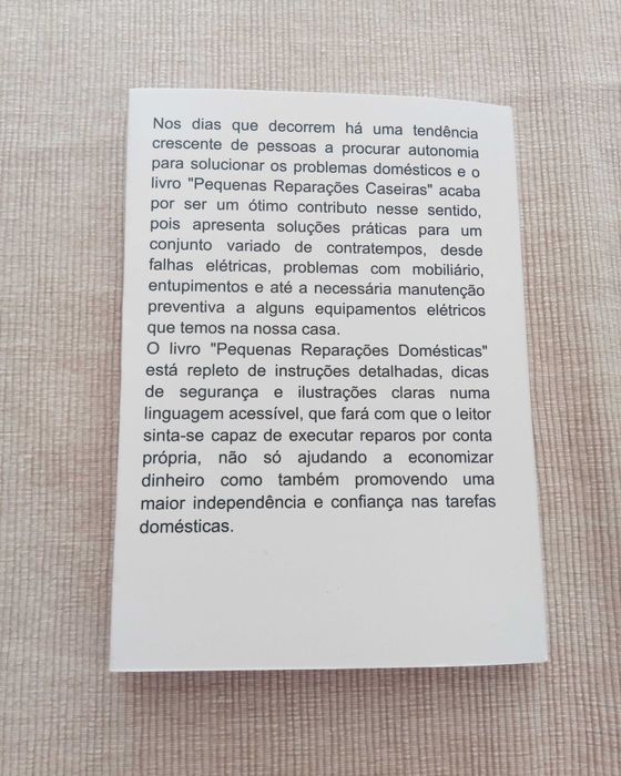 Livro " Pequenas Reparações Caseiras"