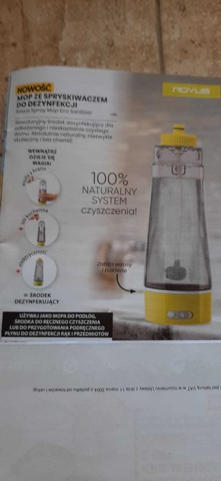 Mop z aktywatorem hydrolizy H2O