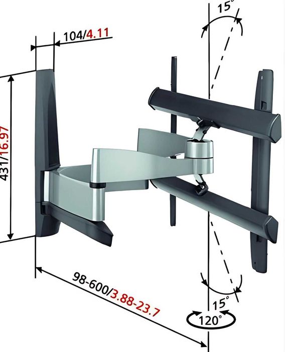 Uchwyt TV regulowany Vogels EFW-6345 od 40 do 65 cali - HIT