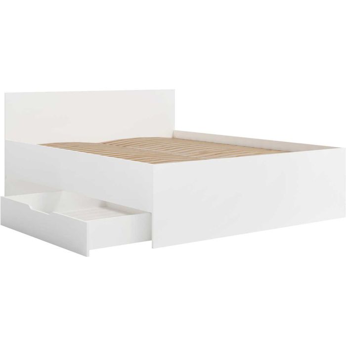 Łóżko sypialniane 160x200 z szufladą i stelażem Darmowa dostawa