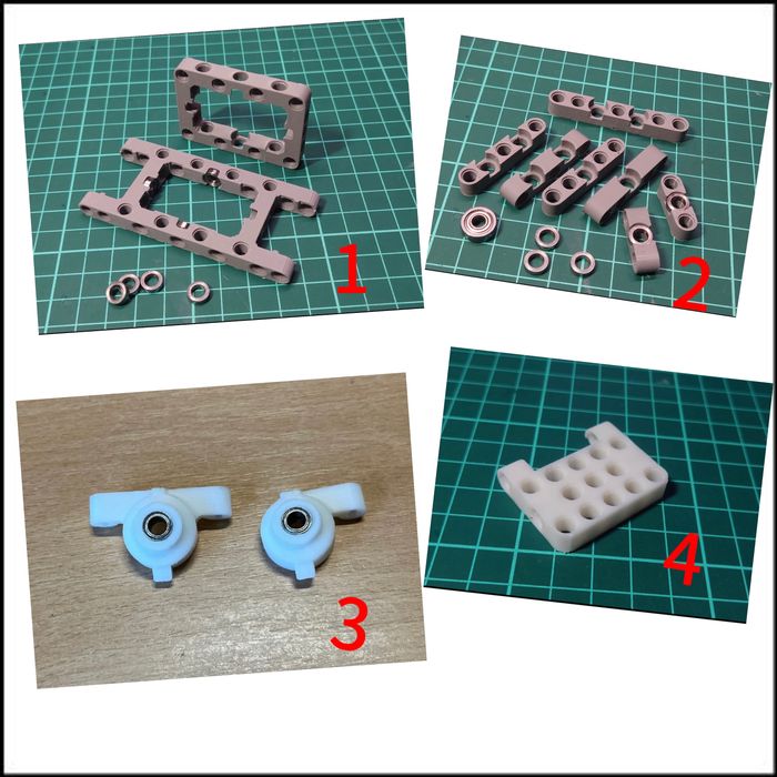 Lego technic, лего технік деталі на 3д принтері