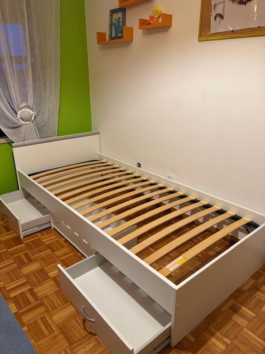 Cama solteiro gavetas