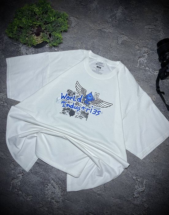 Футболка World Industries Біла футболка ворлд індустріс