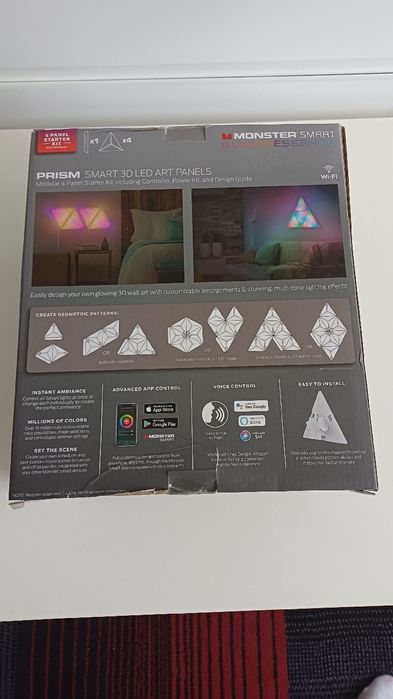 Monster Smart Illuminessence Prism – Modułowe Panele Artystyczne LED 3D