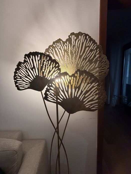 Lampa podlogowa złota - GLAMUR