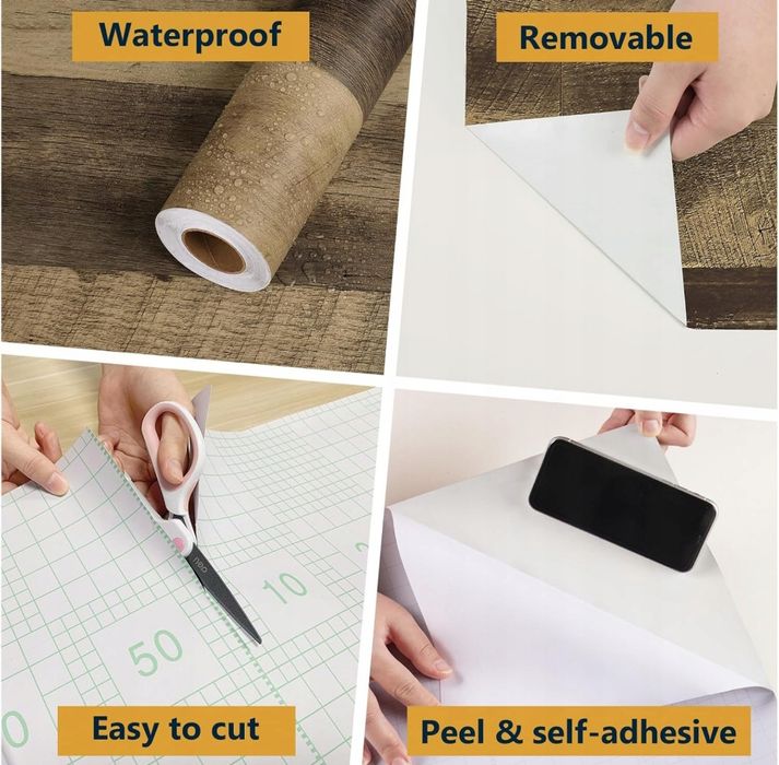 Okleina samoprzylepna drewno styl vintage