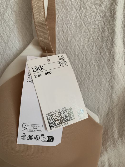 Набір з двох бюстгальтерів без кісточок. 80D.  HM