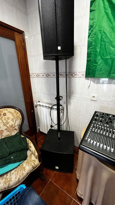 Mesa de som com PA