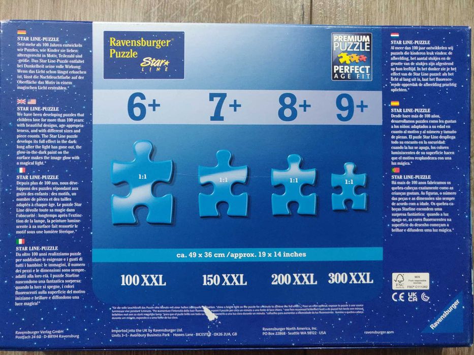 Пазл Ravensburger (Германия) Подводный рай 200 эл. 49х36 см.