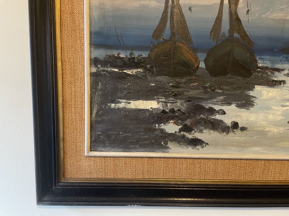 Quadro antigo com motivos náuticos