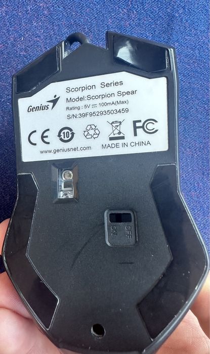 Мышь проводная игровая Genius Scorpion Spear USB