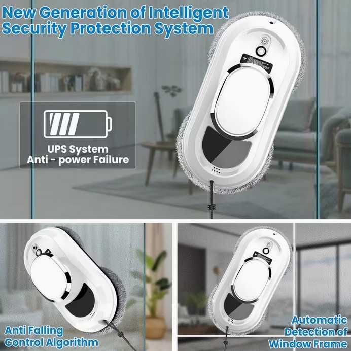 Automatyczny robot do mycia okien, szyb, powierzchni +pilot, akcesoria