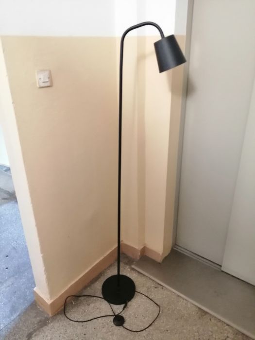 Lampa stojąca, podłogowa, czarna - SPRAWNA