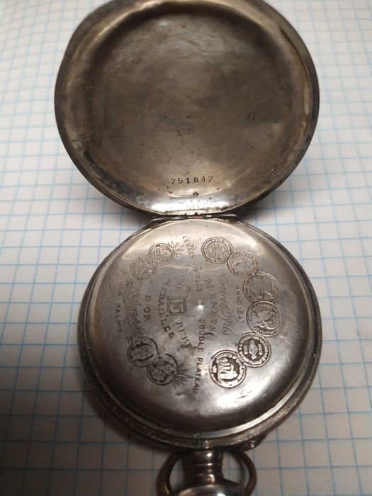 Часы карманные серебряные