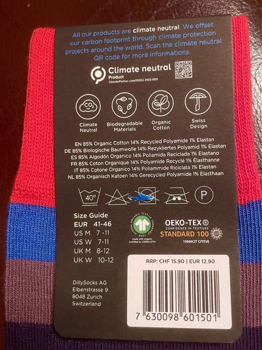 Красочные носки DillySocks оригинал