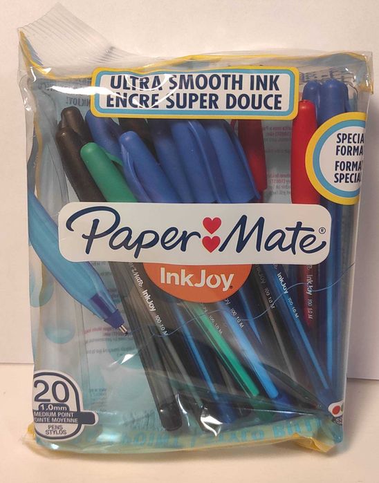 Długopisy kulkowe PaperMate InkJoy 1.0M 20szt. różne kolory