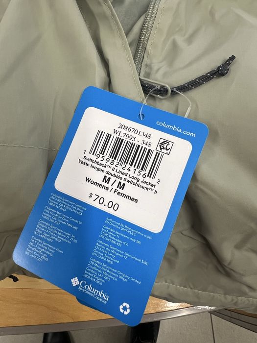 Вітровка Columbia Switchback II Lined Long Jacket Оригіал М size