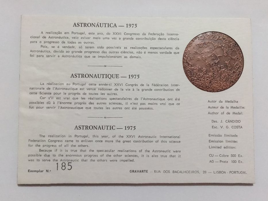 Filo-Medalhística - IAF 1975