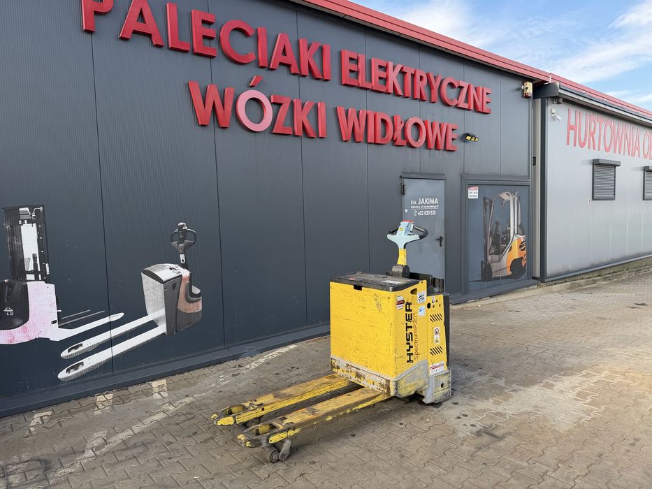 Paleciak elektryczny Hyster 2000 kg wózek szybki z podestem paletowy