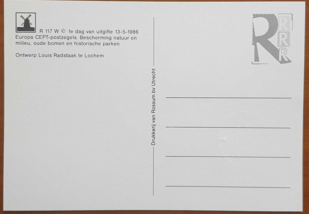 MAXIMAFILIA - Holanda - Europa (C.E.P.T.) 1986