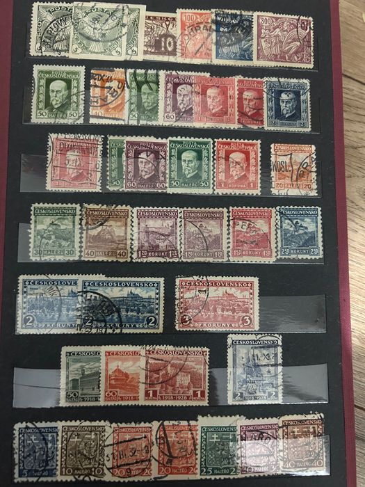 3 klasery znaczków ze świata